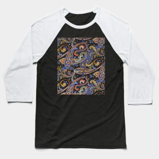 Retro Vintage Paisley Pattern Baseball T-Shirt